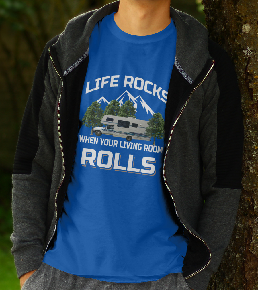Life Rocks When Your Living Room Rolls Itasca Toyota Motorhome T-Shirt