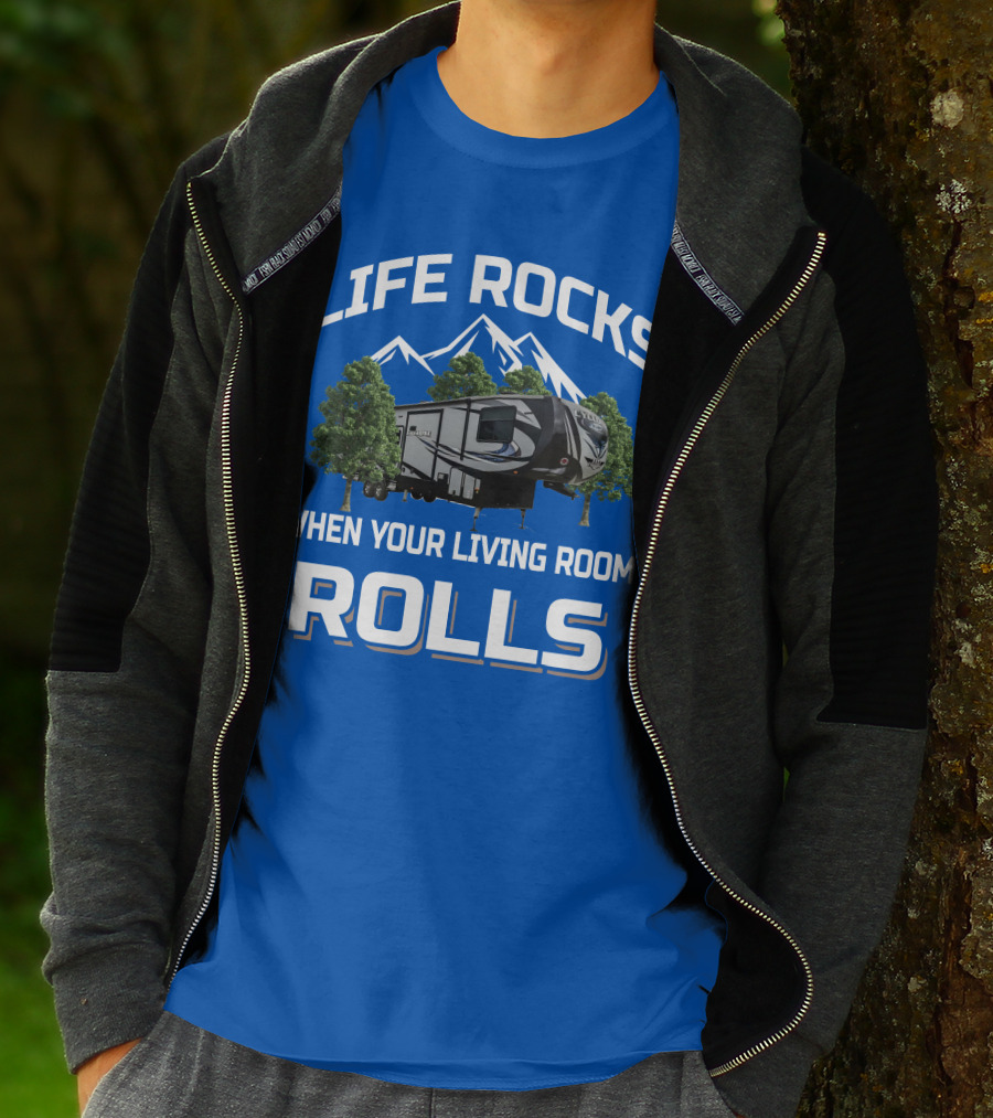 LIFE ROCKS WHEN YOUR LIVING ROOM ROLLS HEARTLAND CYCLONE T-Shirt