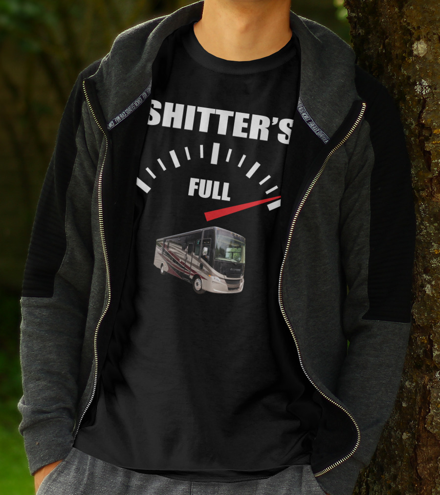 Shitter's Full Allegro Open Road RV Gauge T-Shirt