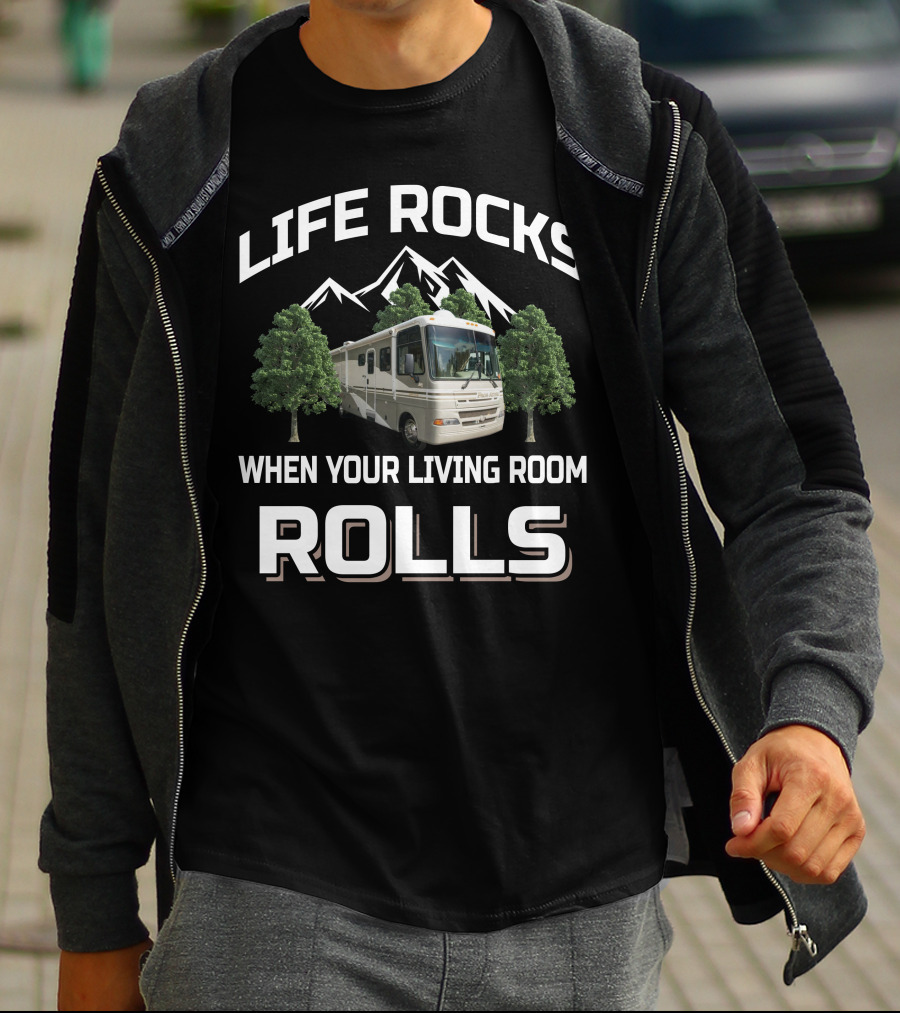 Fleetwood Pace Arrow 36R Life Rocks When Your Living Room Rolls T-Shirt