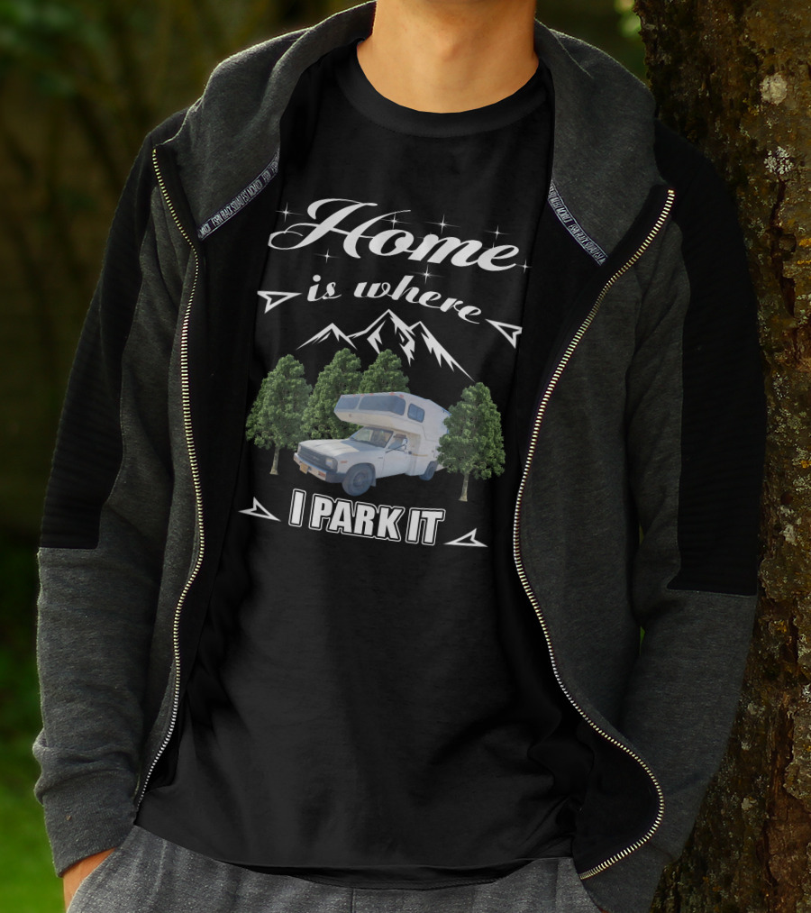 Home Is Where I Park It Toyota Sunrader Mountain Trees T-Shirt