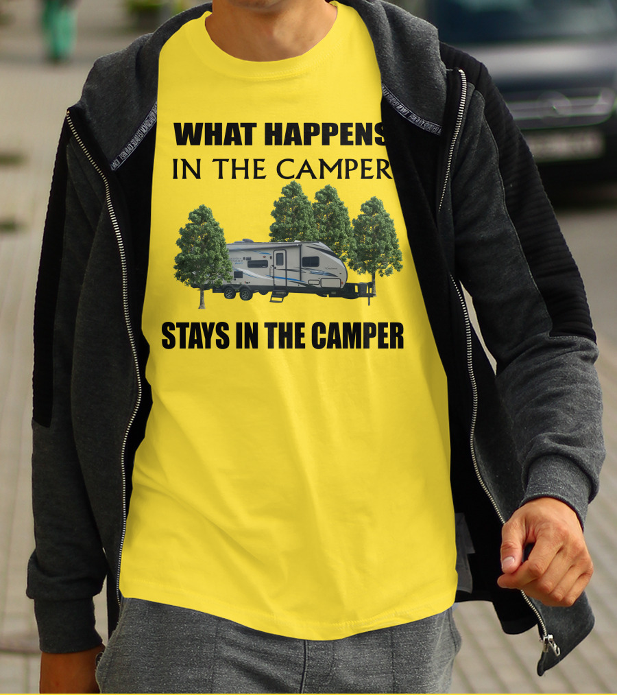 What Happens In The Camper Stays In The Camper Coachman 184 BHS T-Shirt