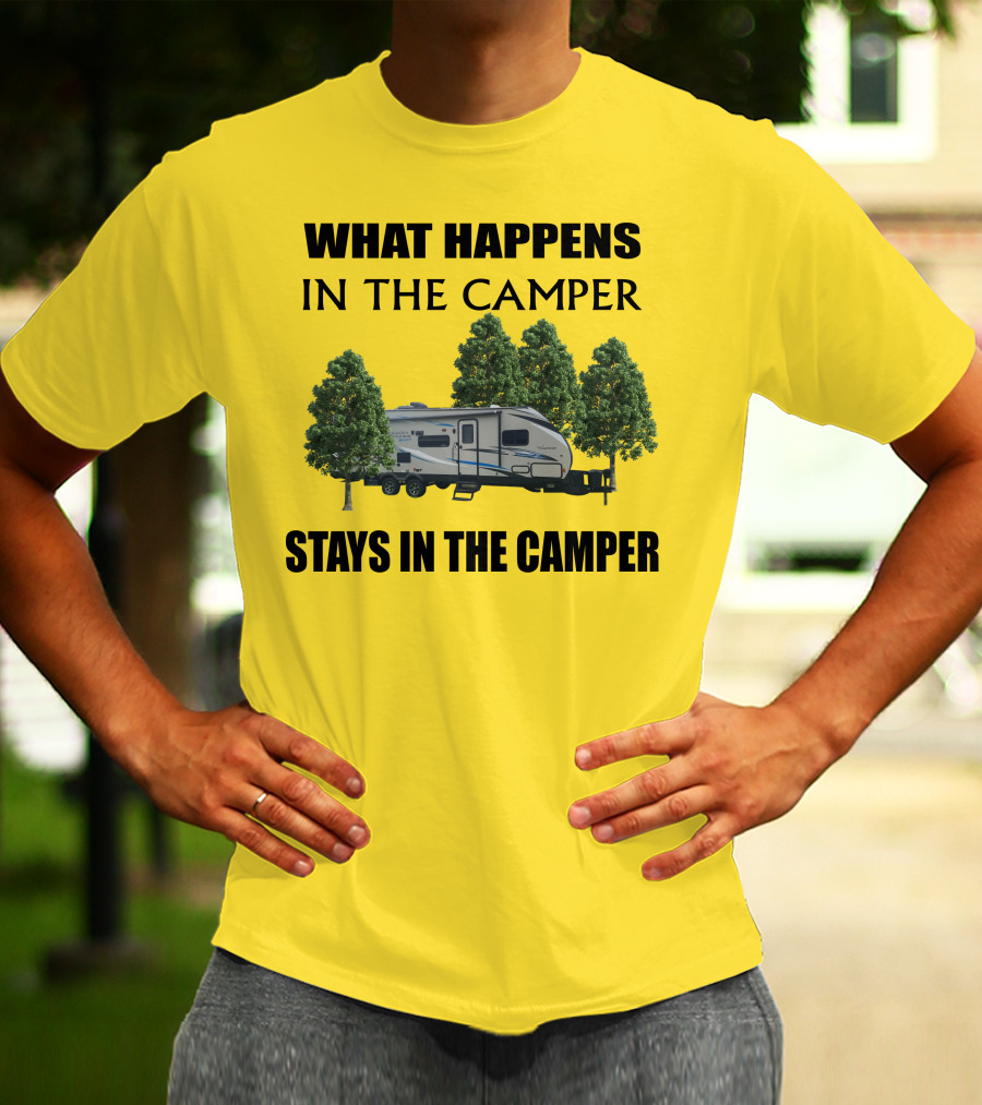 What Happens In The Camper Stays In The Camper Coachman 184 BHS T-Shirt