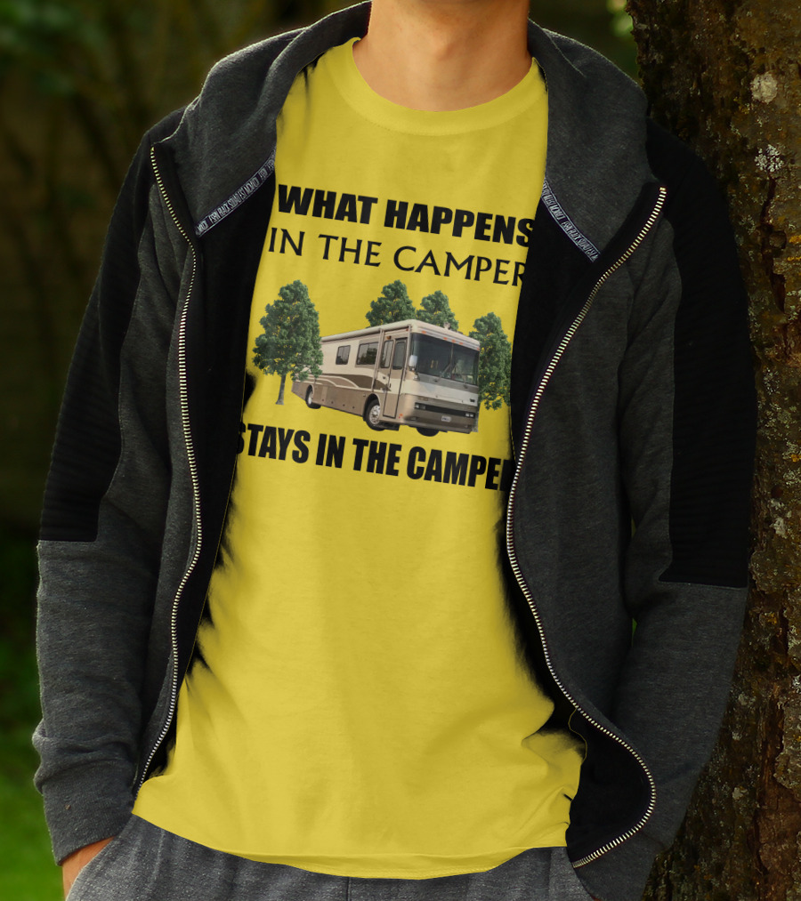 2000 Monaco Dynasty What Happens In The Camper Stays In The Camper T-Shirt
