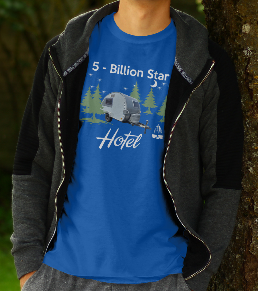 5 Billion Star Hotel NuCamp T@B CS Camper Forest Scene T-Shirt