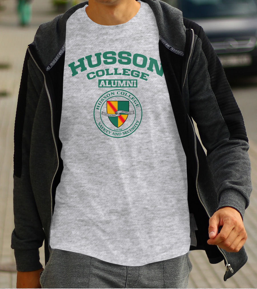 Husson College Alumni Safety And Security 1898 Character Humility T-Shirt