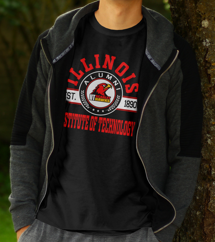 Illinois Institute Of Technology Alumni Scarlet Hawks Est. 1890 T-Shirt