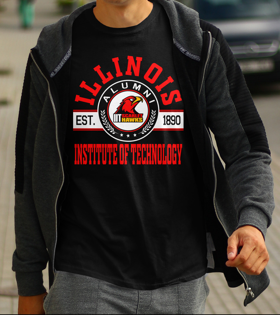 Illinois Institute Of Technology Alumni Scarlet Hawks Est. 1890 T-Shirt