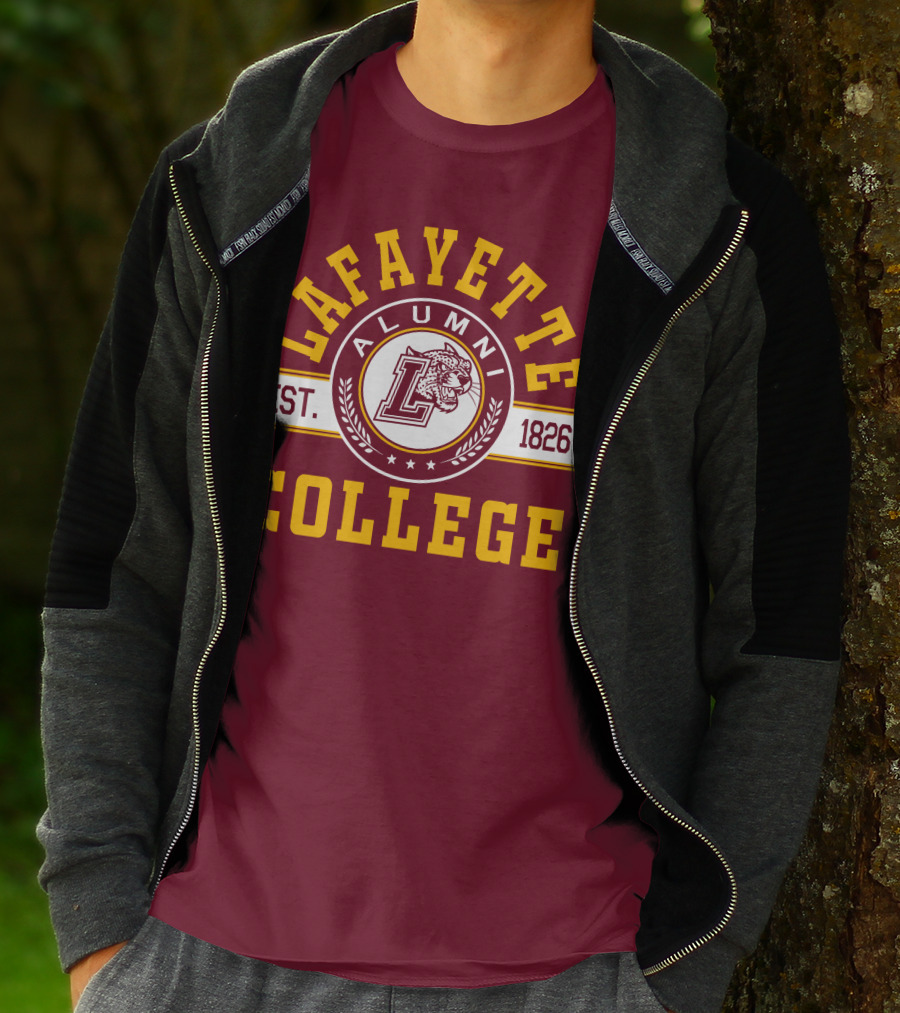 Lafayette College Alumni Est. 1826 Leopard T-Shirt