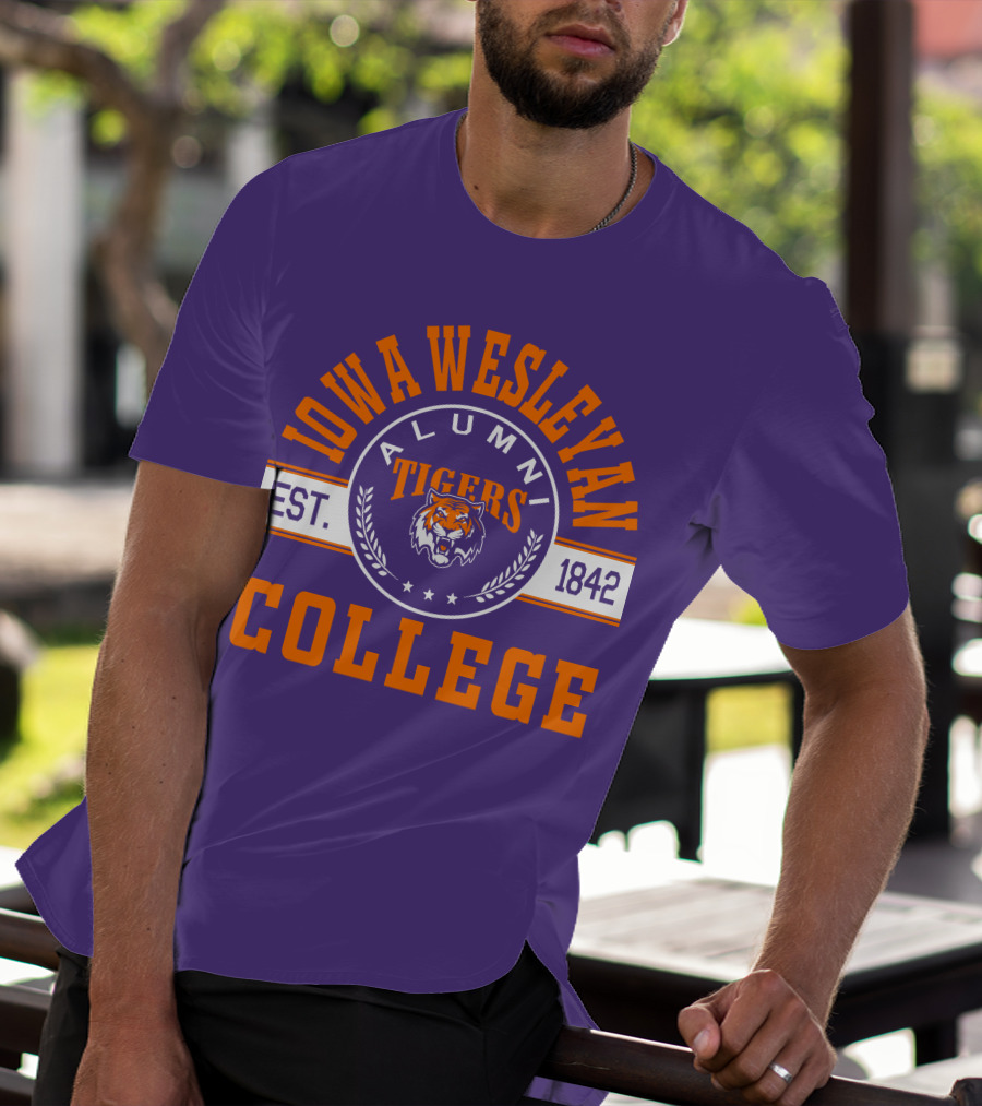 Iowa Wesleyan College Alumni Tigers Est. 1842 T-Shirt