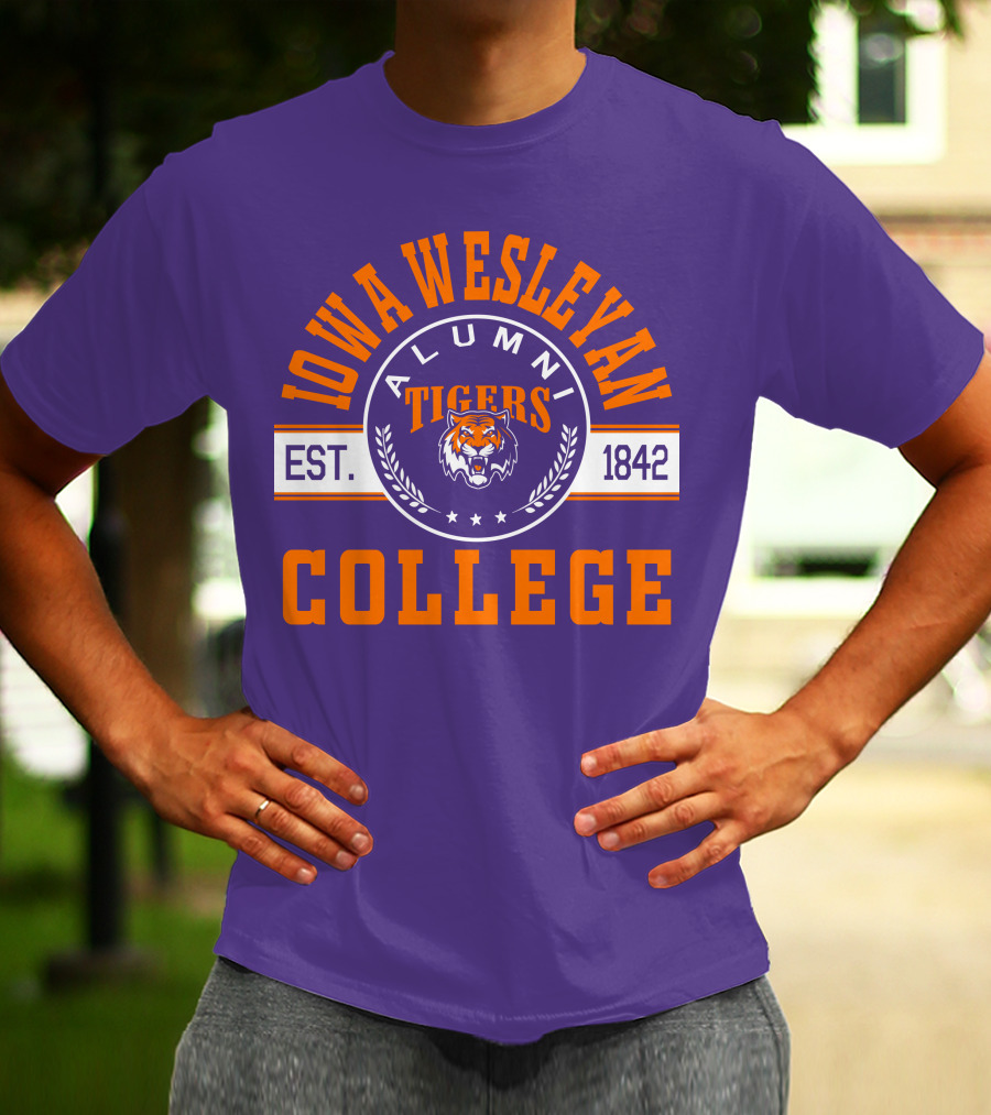 Iowa Wesleyan College Alumni Tigers Est. 1842 T-Shirt