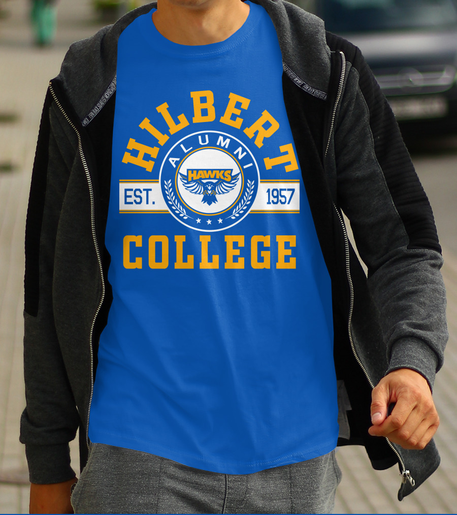 Hawks Hilbert College Alumni Est. 1957 T-Shirt