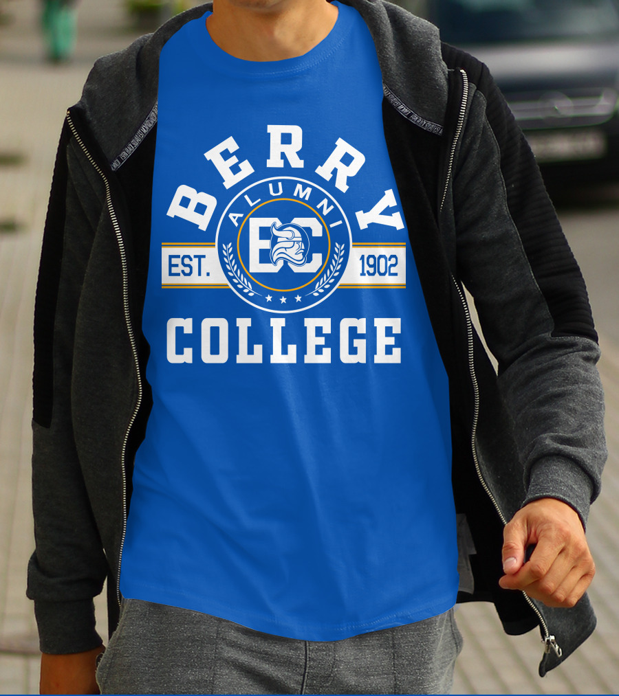 Berry College Alumni Est. 1902 Blue Knight Emblem T-Shirt