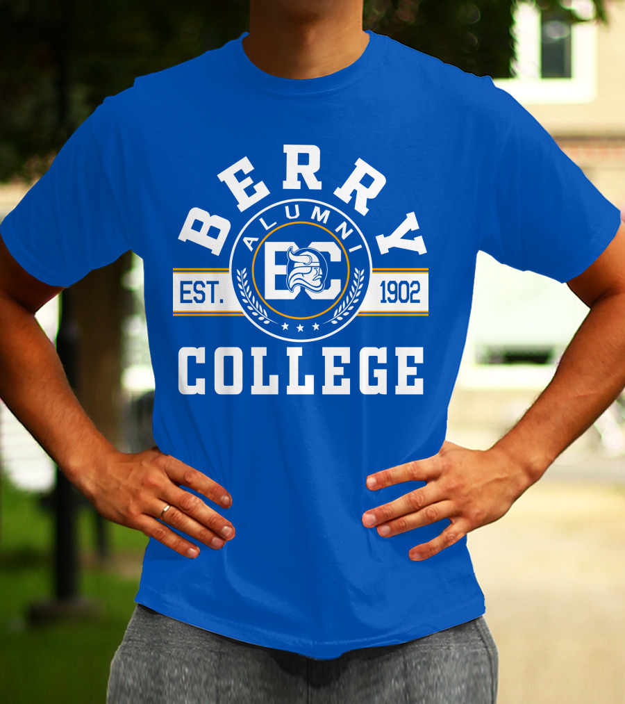 Berry College Alumni Est. 1902 Blue Knight Emblem T-Shirt