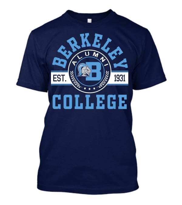 Berkeley College Alumni Est. 1931 Knight Logo B T-Shirt