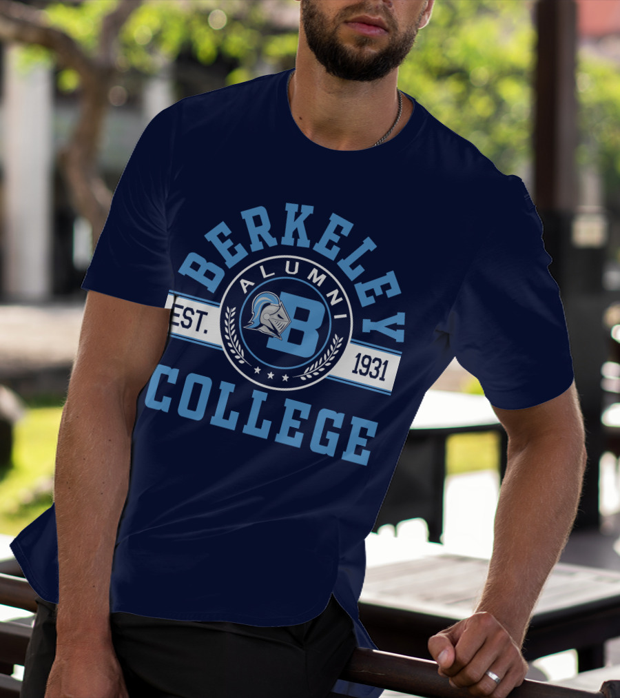 Berkeley College Alumni Est. 1931 Knight Logo B T-Shirt