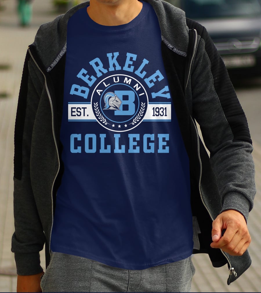 Berkeley College Alumni Est. 1931 Knight Logo B T-Shirt