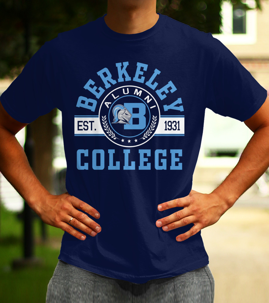 Berkeley College Alumni Est. 1931 Knight Logo B T-Shirt