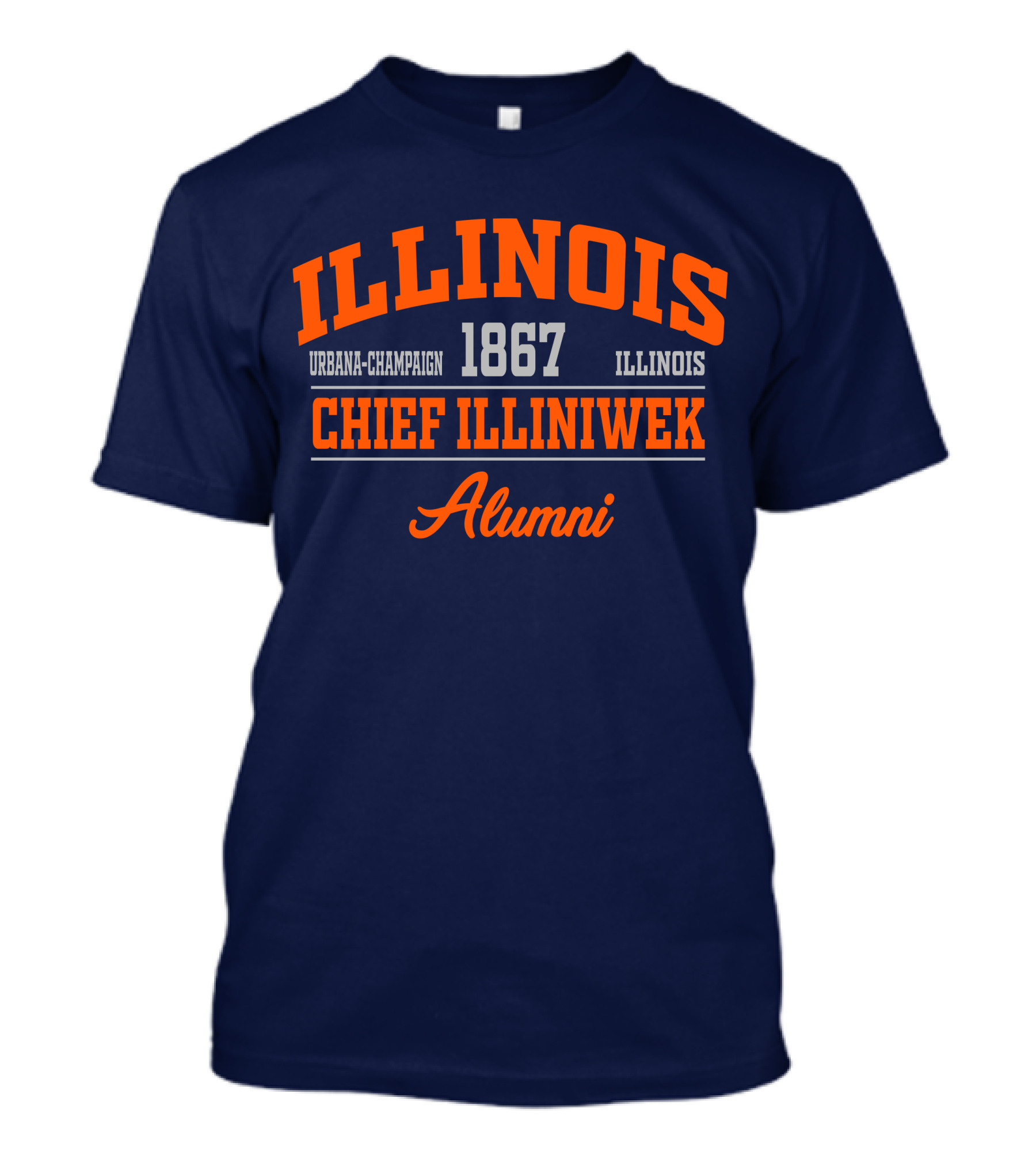 ILLINOIS URBANA-CHAMPAIGN 1867 CHIEF ILLINIWEK ALUMNI T-Shirt