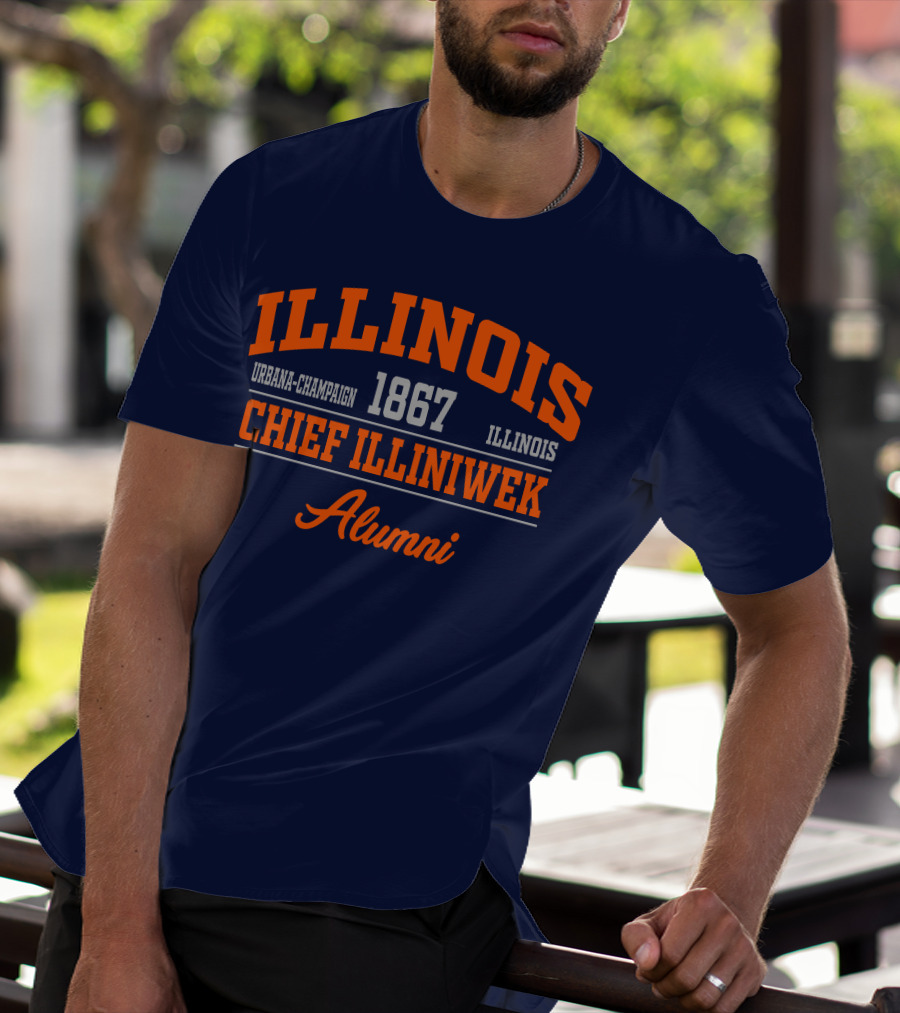 ILLINOIS URBANA-CHAMPAIGN 1867 CHIEF ILLINIWEK ALUMNI T-Shirt