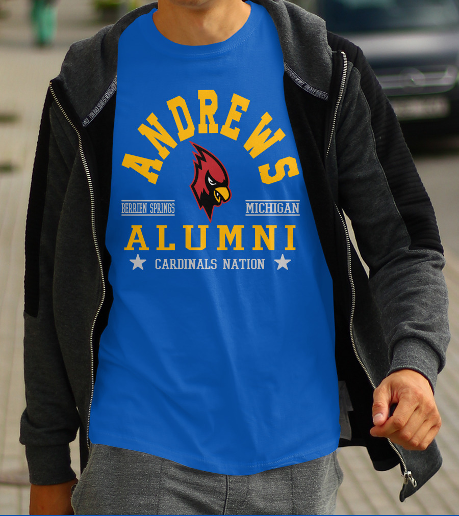Andrews Alumni Cardinals Nation Berrien Springs Michigan T-Shirt