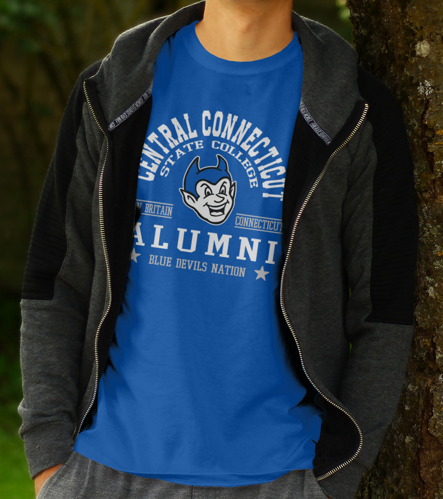 Central Connecticut State College Alumni Blue Devils Nation New Britain Connecticut T-Shirt