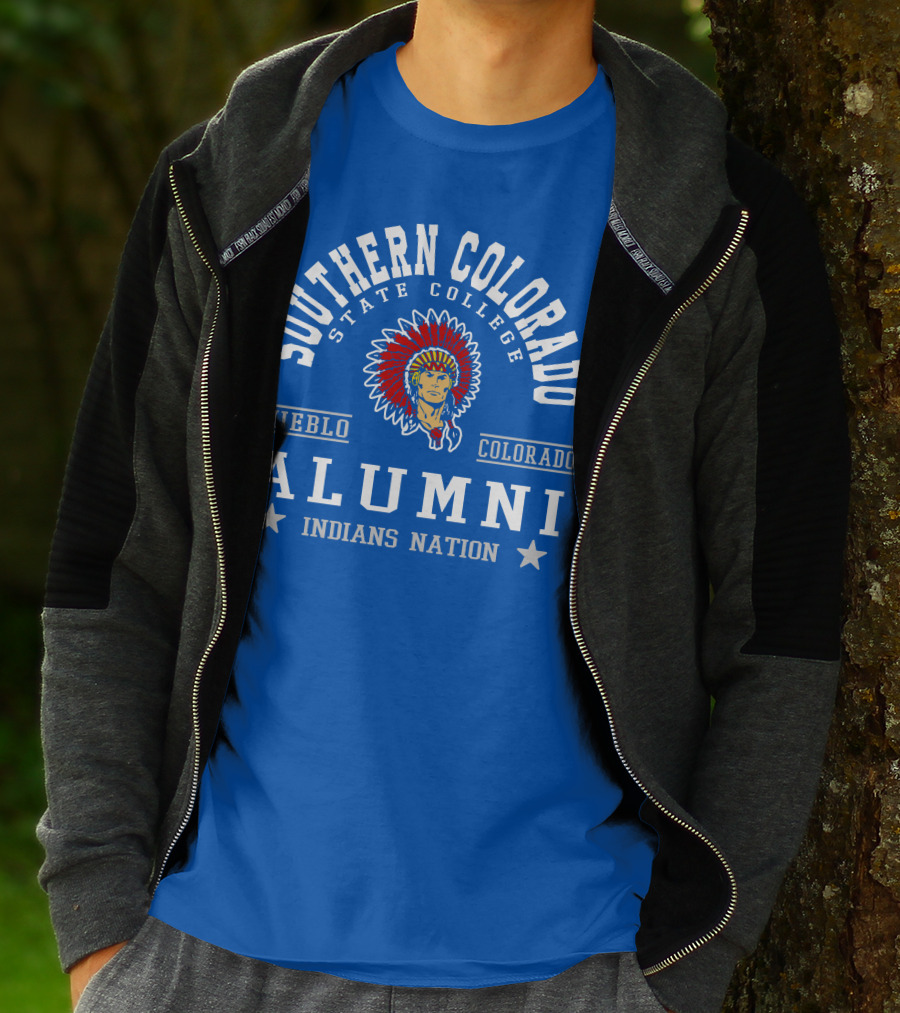 Southern Colorado State College Pueblo Colorado Alumni Indians Nation T-Shirt