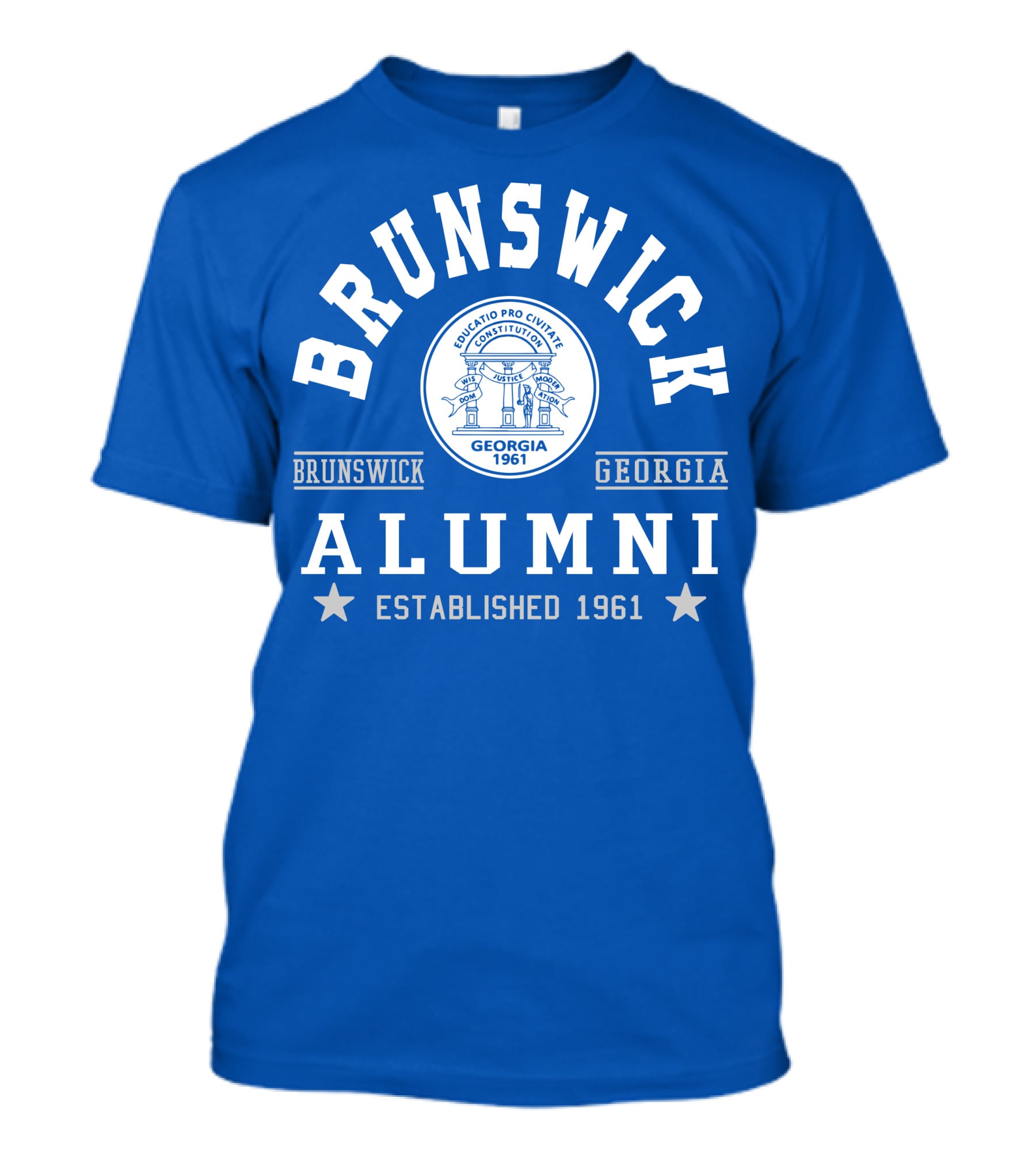 Brunswick Georgia Alumni Established 1961 Collegiate Pride T-Shirt