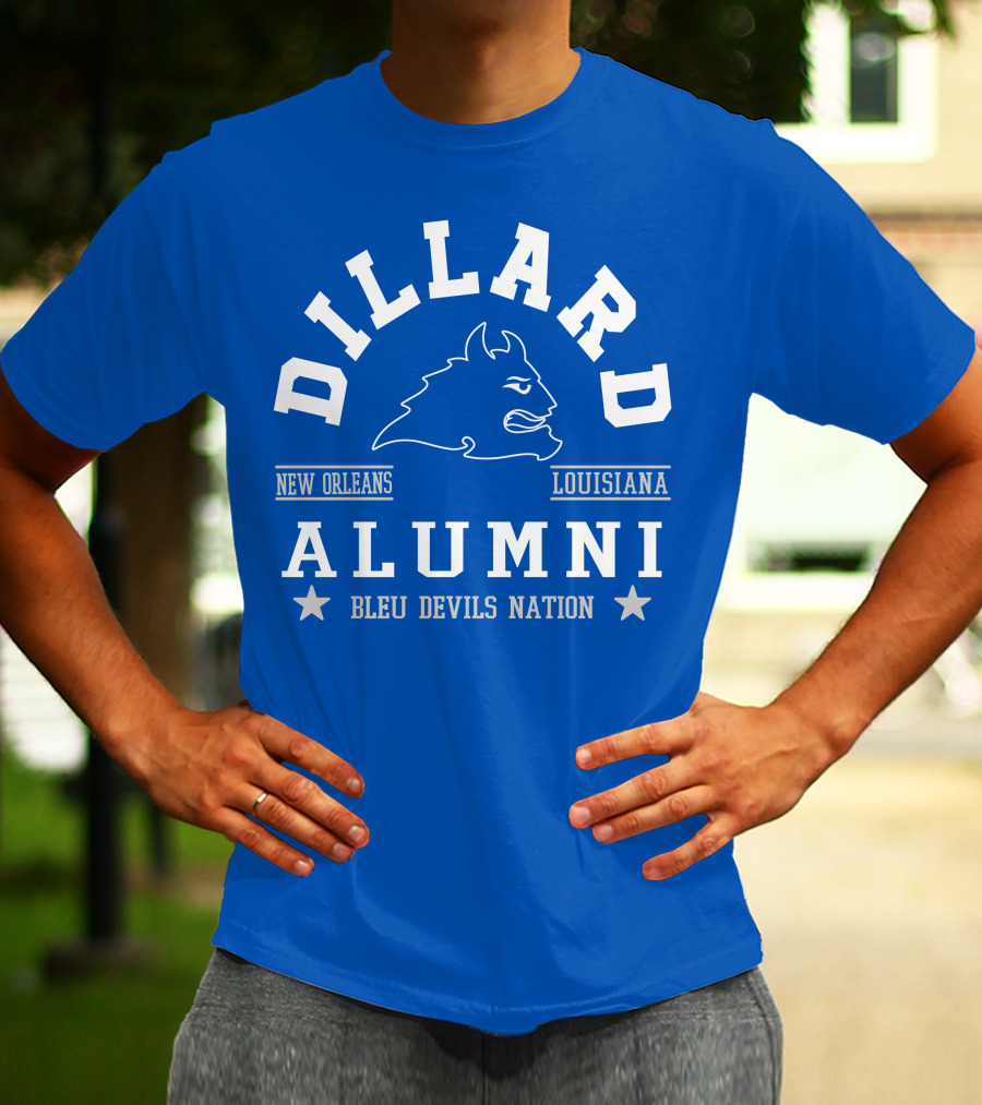 Dillard Alumni New Orleans Louisiana Bleu Devils Nation T-Shirt
