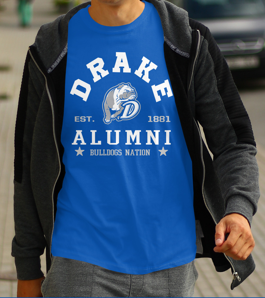 Drake Alumni Bulldogs Nation Est. 1881 T-Shirt