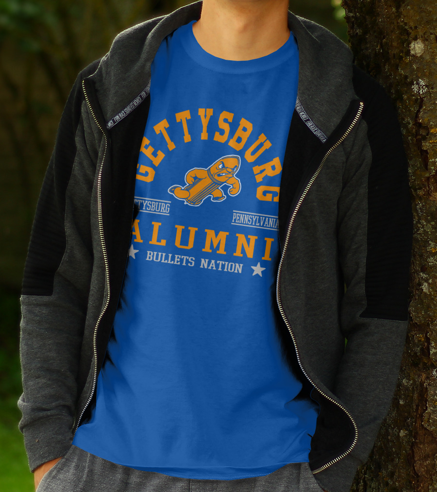 Gettysburg Pennsylvania Alumni Bullets Nation T-Shirt