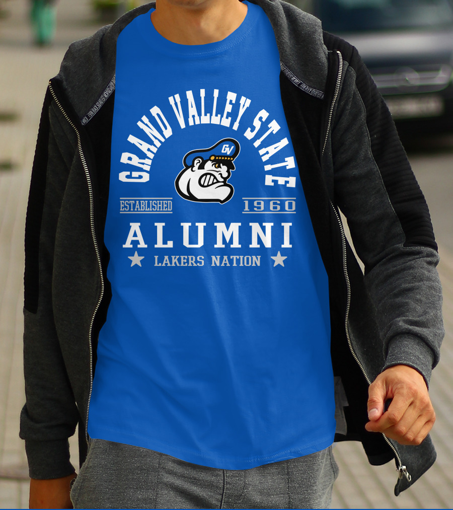 Grand Valley State Alumni Established 1960 Lakers Nation T-Shirt