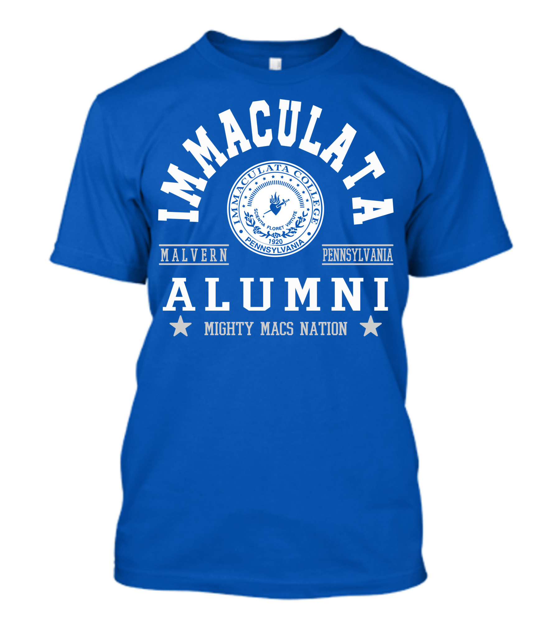 Immaculata College Alumni Mighty Macs Nation Malvern Pennsylvania T-Shirt
