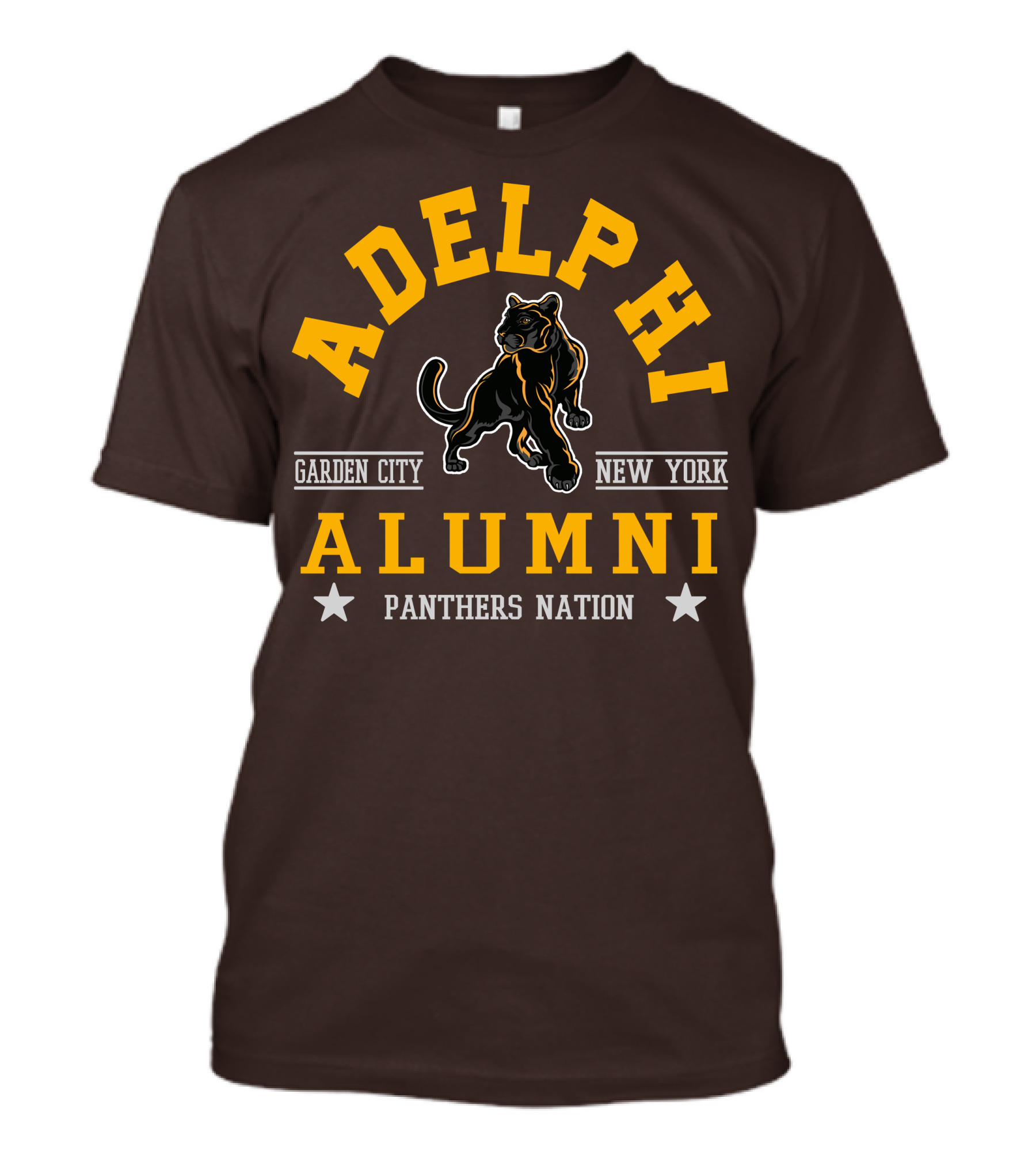 Adelphi Alumni Garden City New York Panthers Nation T-Shirt
