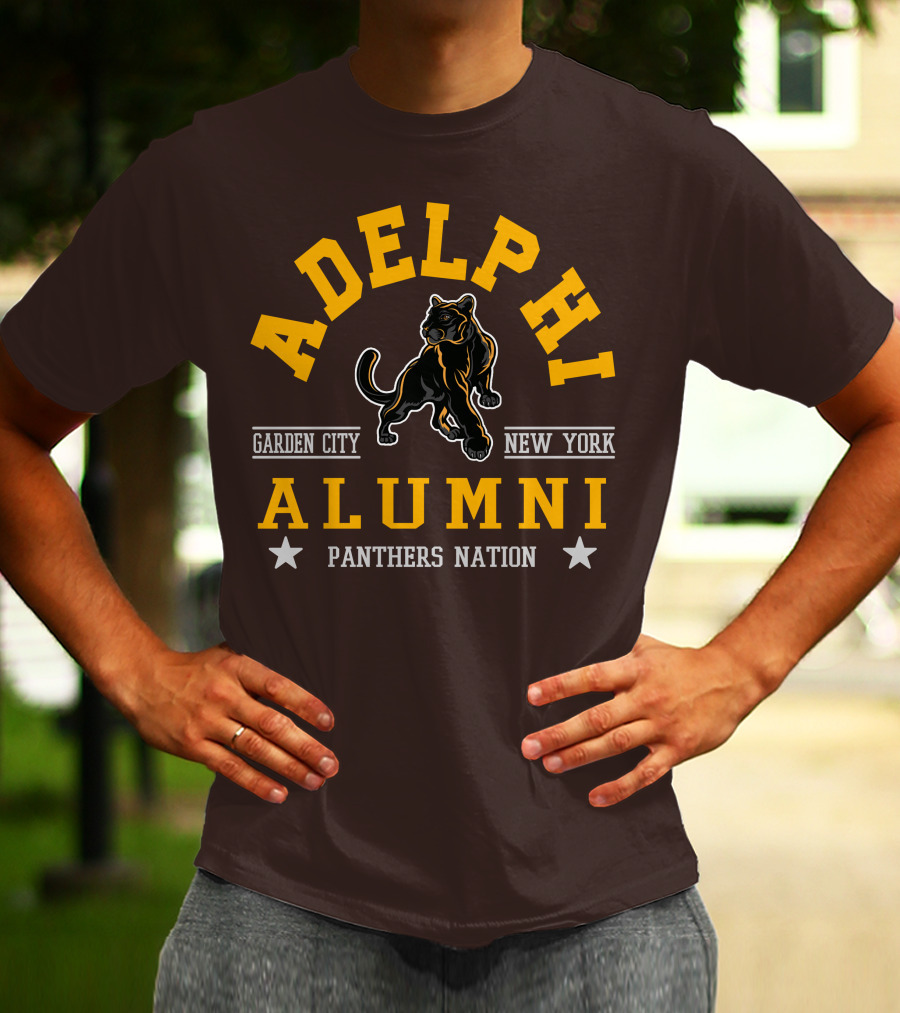 Adelphi Alumni Garden City New York Panthers Nation T-Shirt