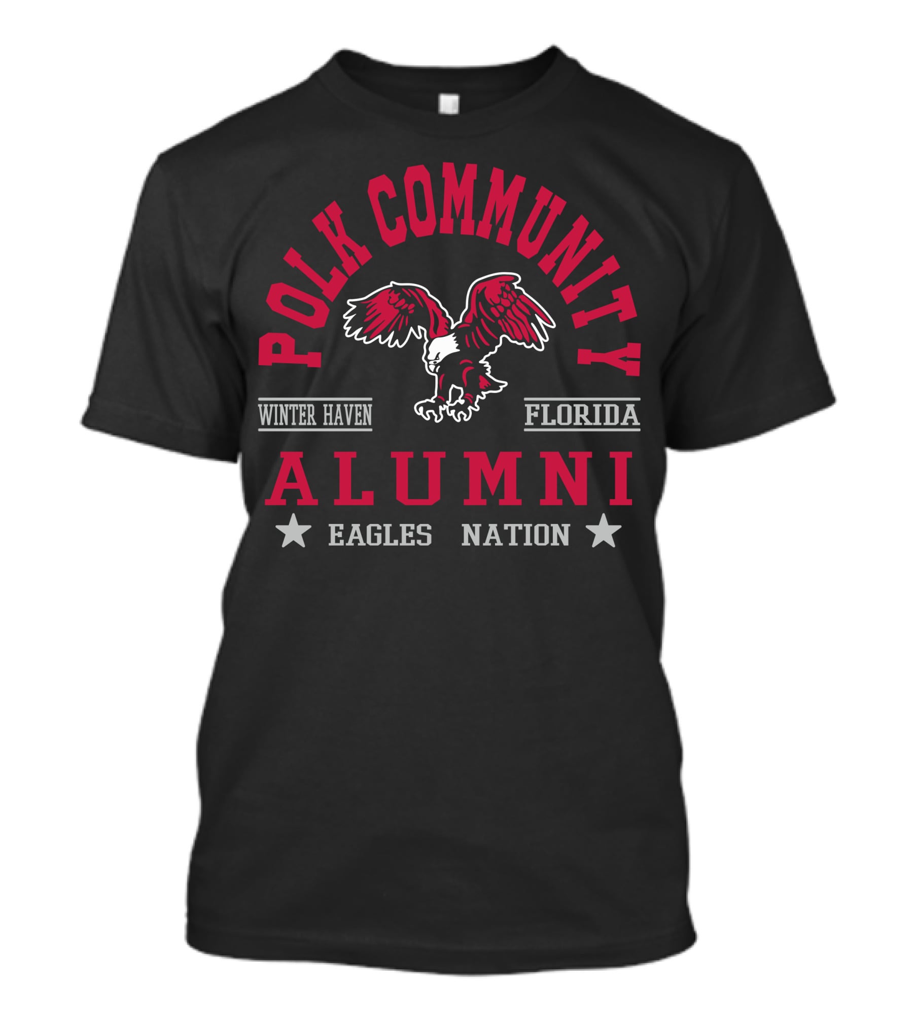 Polk Community Winter Haven Florida Alumni Eagles Nation T-Shirt