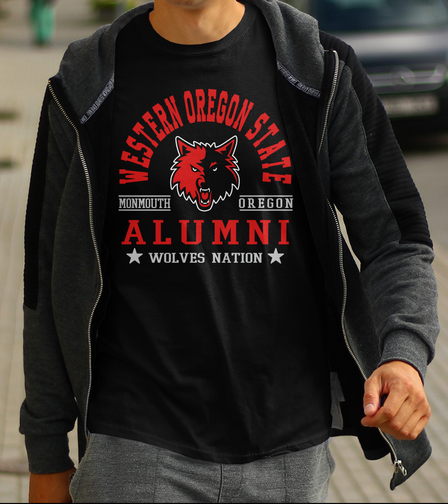 Western Oregon State Alumni Monmouth Oregon Wolves Nation T-Shirt