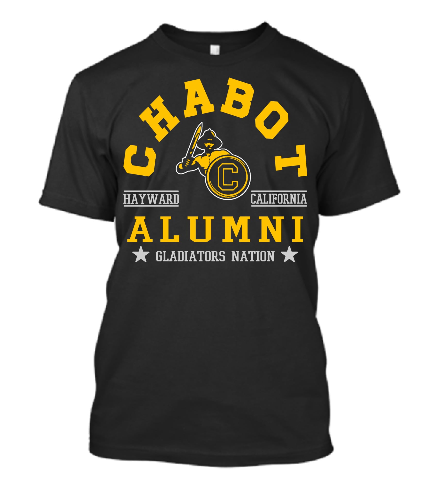 Chabot College Alumni Hayward California Gladiators Nation T-Shirt