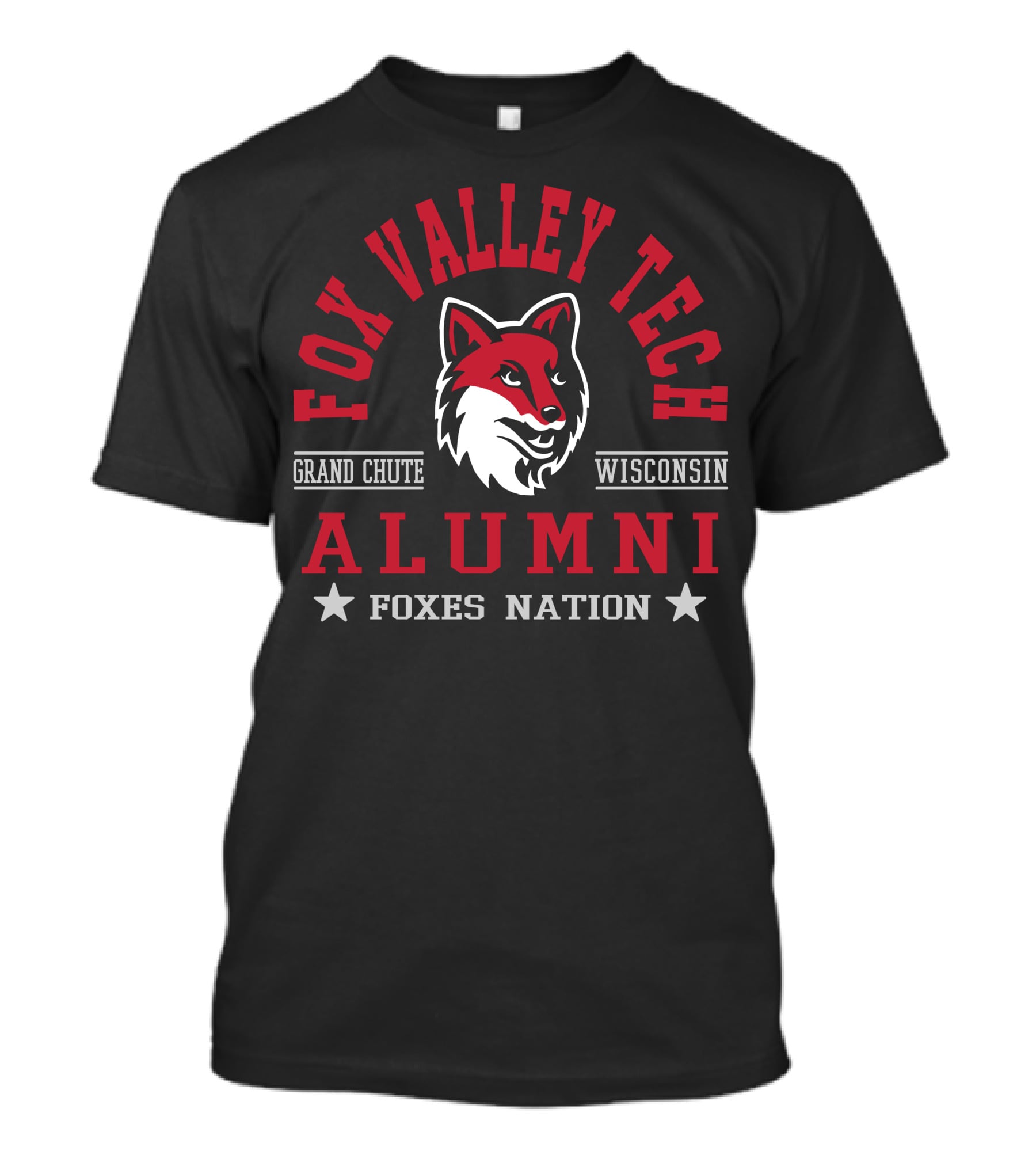 Fox Valley Tech Alumni Grand Chute Wisconsin Foxes Nation T-Shirt
