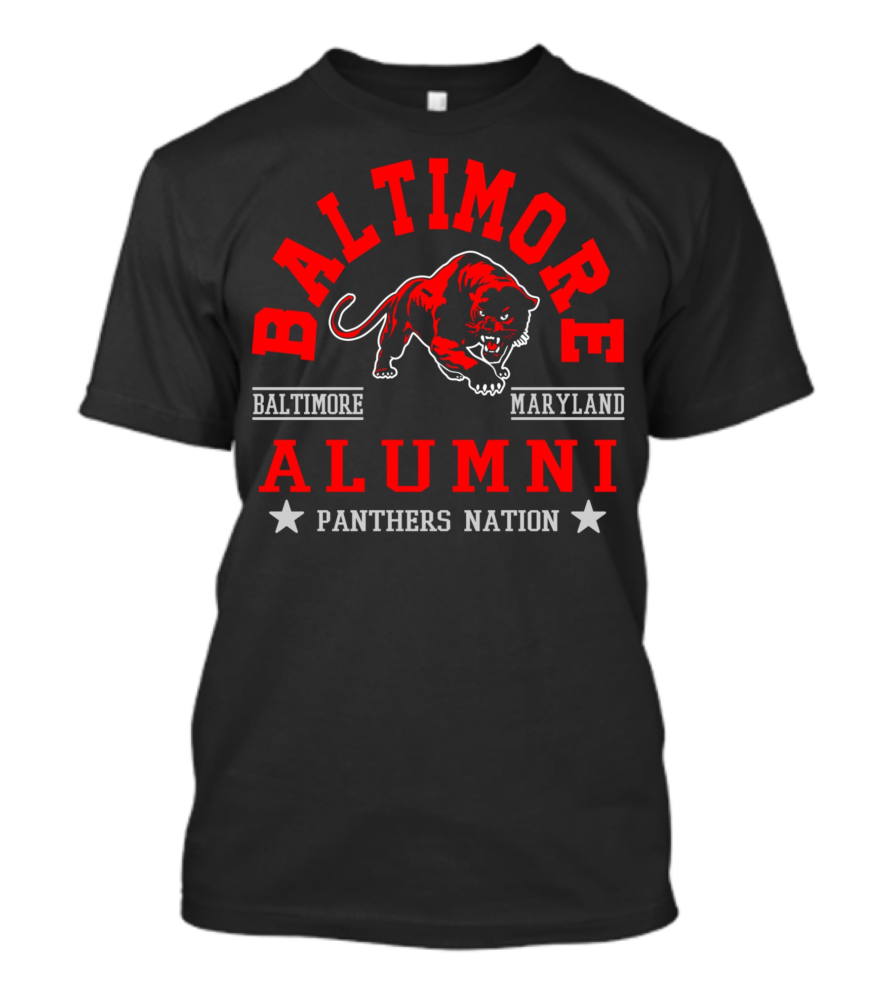 Baltimore Maryland Alumni Panthers Nation T-Shirt