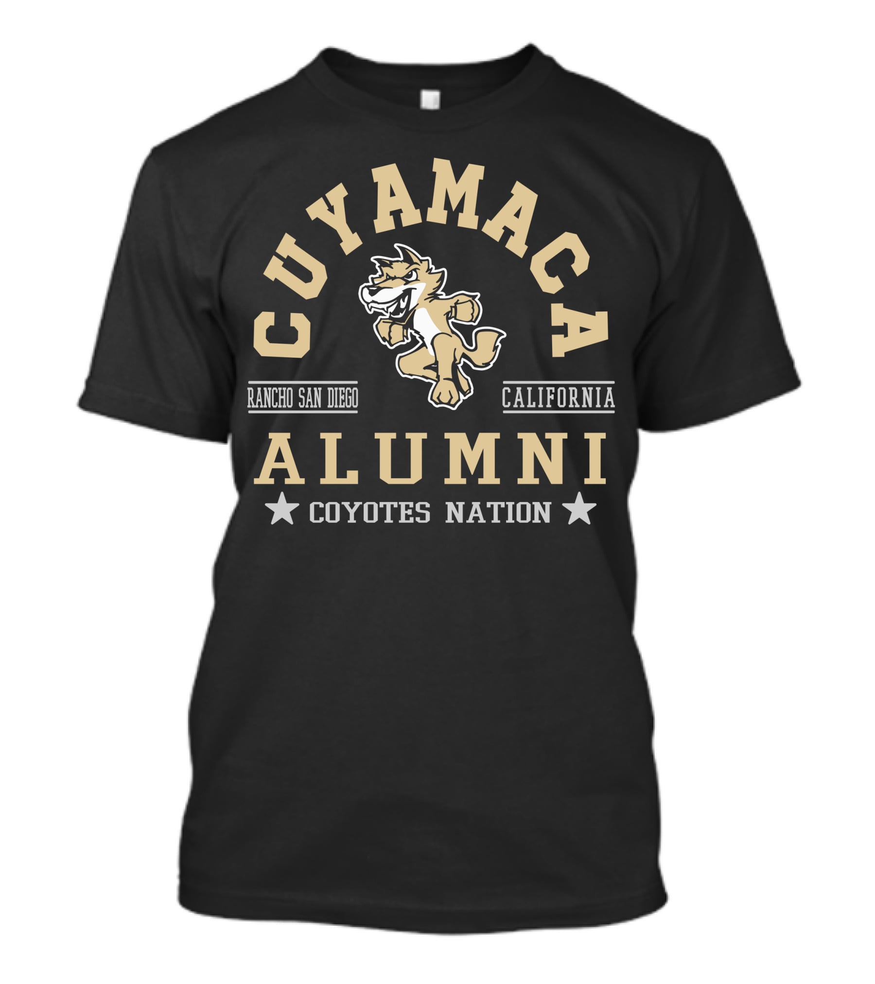 Cuyamaca Coyotes Alumni Rancho San Diego California Nation T-Shirt