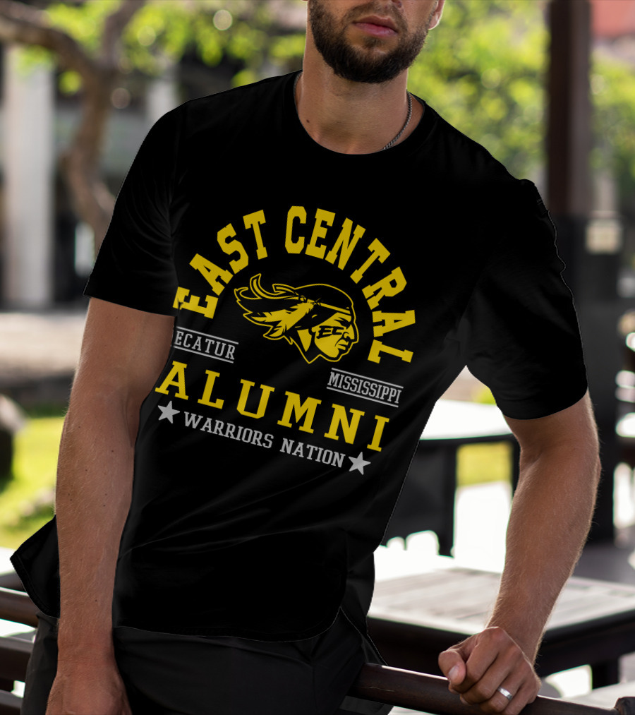 East Central College Alumni Warriors Nation Decatur Mississippi T-Shirt
