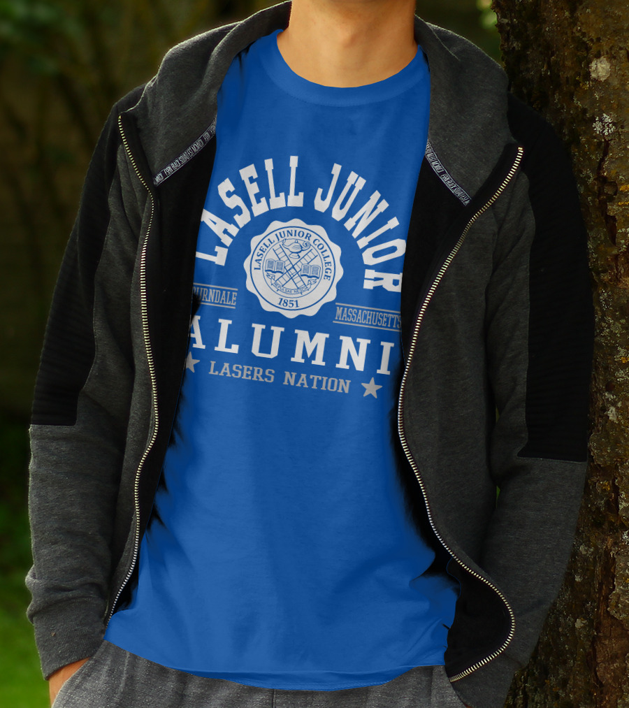 Lasell Junior College Auburndale Massachusetts Alumni Lasers Nation 1851 T-Shirt