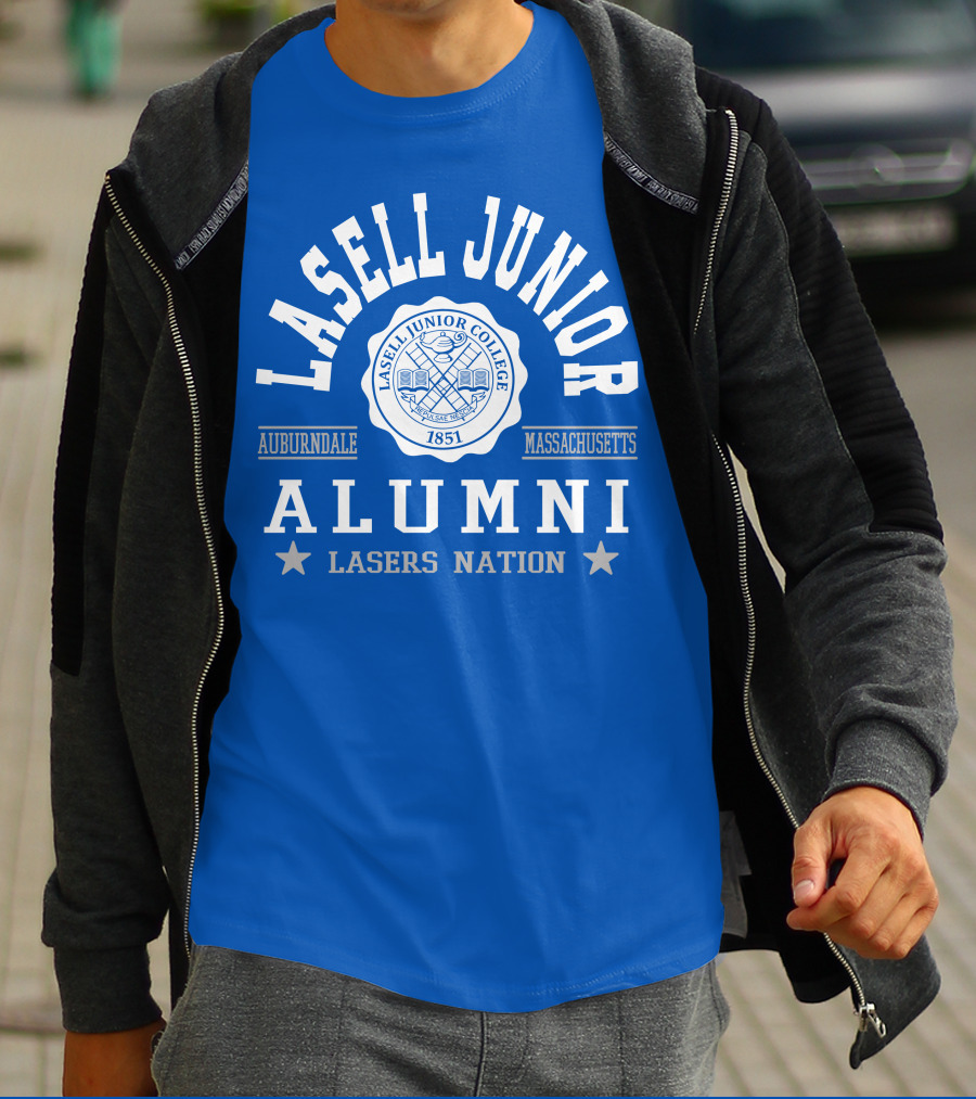 Lasell Junior College Auburndale Massachusetts Alumni Lasers Nation 1851 T-Shirt