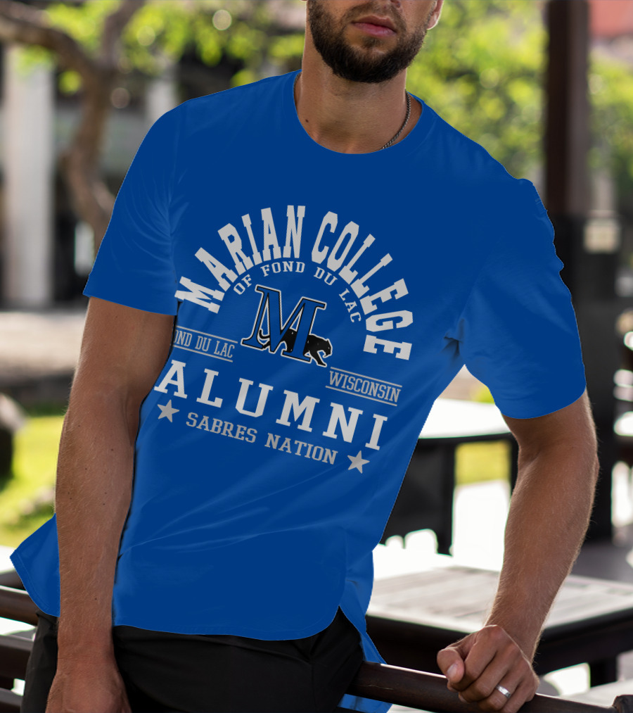 Marian College Of Fond Du Lac Wisconsin Alumni Sabres Nation T-Shirt