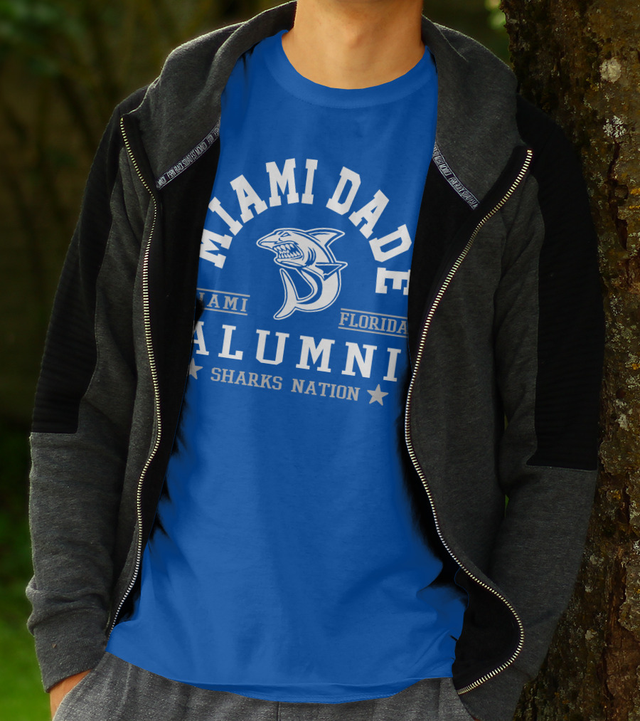 Miami Dade Florida Alumni Sharks Nation T-Shirt