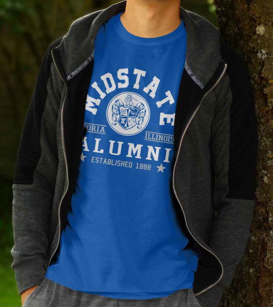 Midstate College Alumni Peoria Illinois Established 1888 T-Shirt