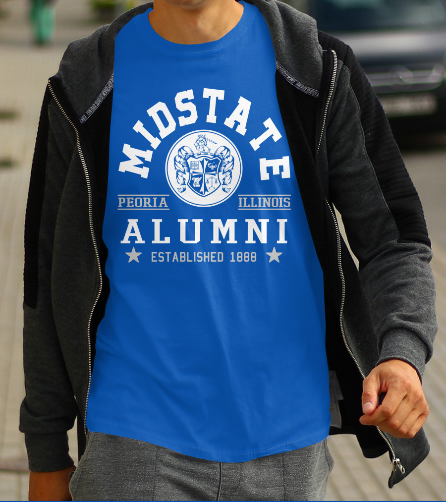 Midstate College Alumni Peoria Illinois Established 1888 T-Shirt