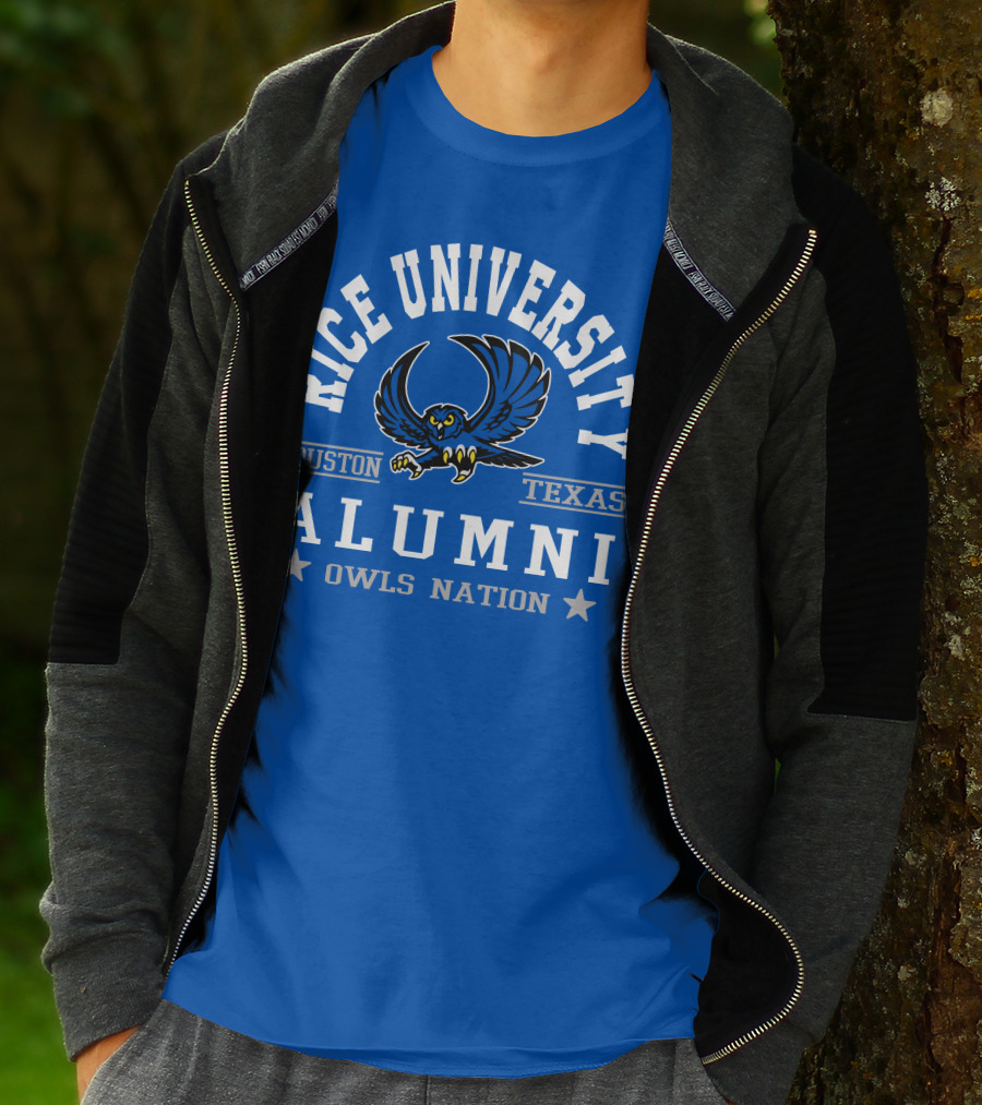 Rice University Houston Texas Alumni Owls Nation T-Shirt