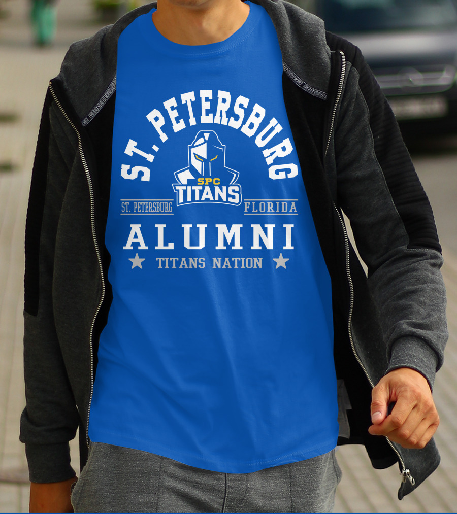 St Petersburg Florida SPC Titans Alumni Nation T-Shirt